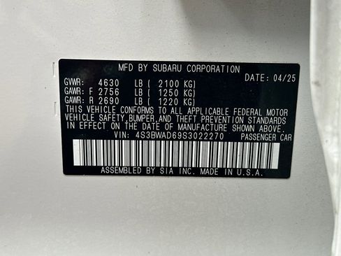 Used 2025 Subaru Legacy Premium AWD/4WD image 36