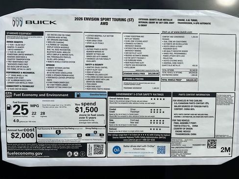 New 2026 Buick Envision Sport Touring image 21