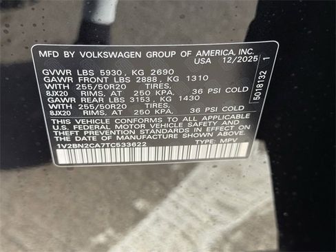 New 2026 Volkswagen Atlas SEL image 23