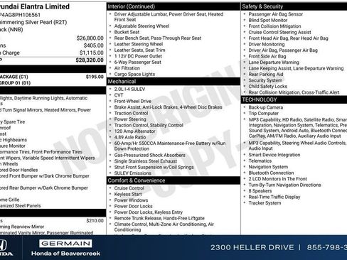 Used 2023 Hyundai Elantra Limited w/ Cargo Package FWD image 29