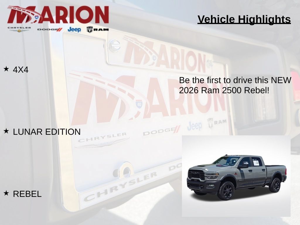 New 2026 RAM 2500 Rebel w/ Rebel Level 2 Equipment Group AWD/4WD image 5
