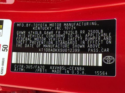 Used 2025 Toyota Camry LE w/ Convenience Package AWD/4WD image 20