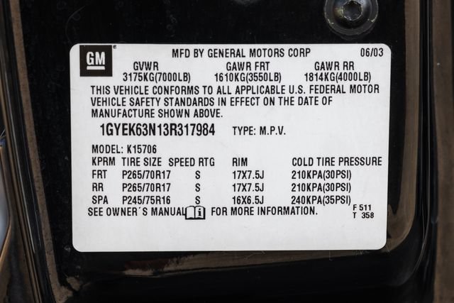 Used 2003 Cadillac Escalade AWD image 71