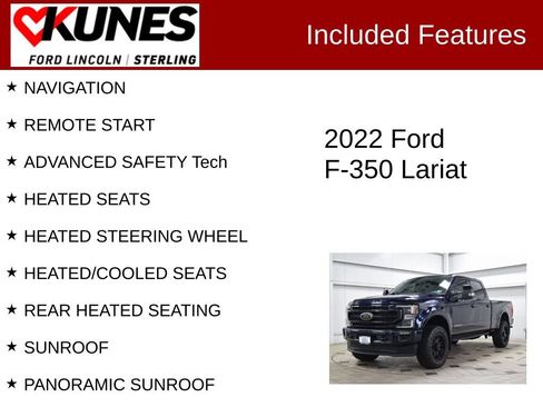 Used 2022 Ford F350 Lariat w/ Lariat Ultimate Package AWD/4WD image 2
