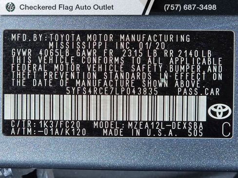 Used 2020 Toyota Corolla SE FWD image 22