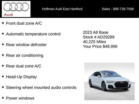 Used 2023 Audi A8 L 3.0T w/ Comfort Plus Package AWD/4WD image 30