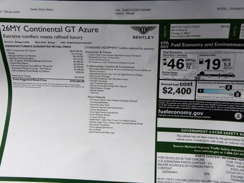 New 2026 Bentley Continental GT image 24