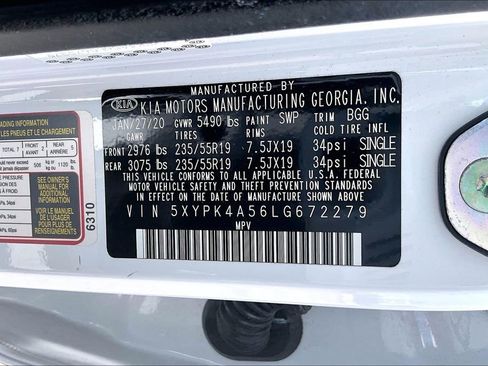 Used 2020 Kia Sorento SX FWD image 18