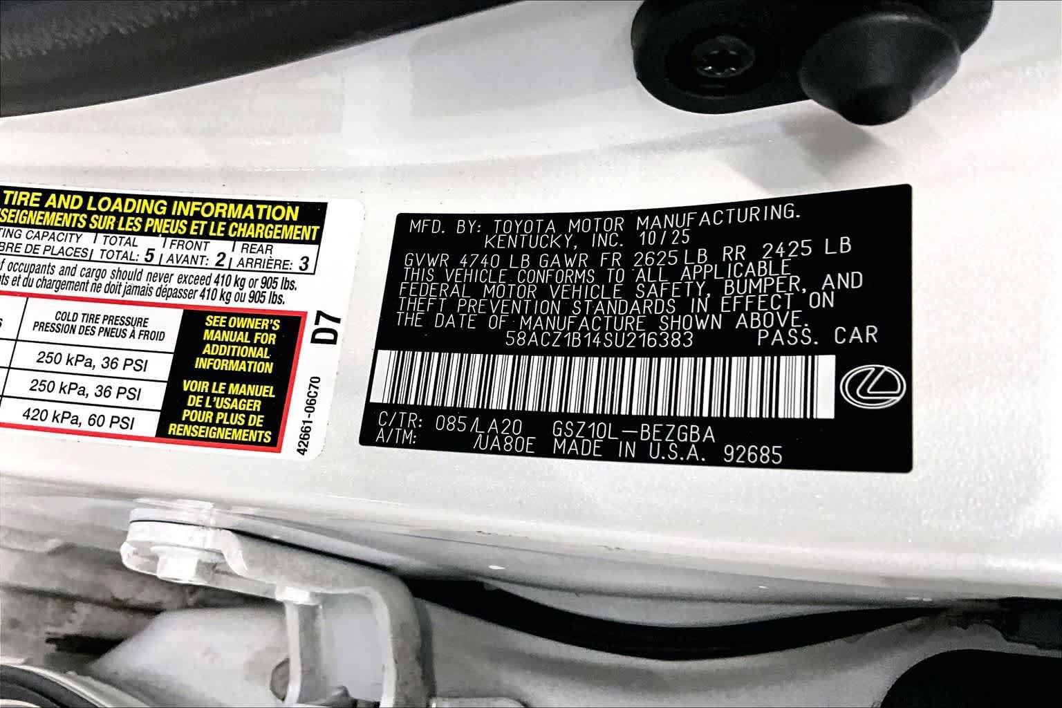 Used 2025 Lexus ES 350 w/ Accessory Package (Z2) FWD image 36