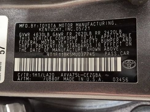 Used 2021 Toyota Camry XLE AWD/4WD image 26