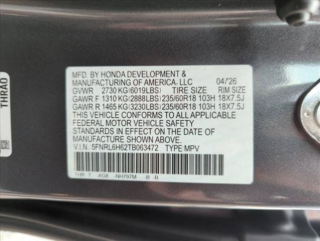 Certified 2026 Honda Odyssey EX-L image 26