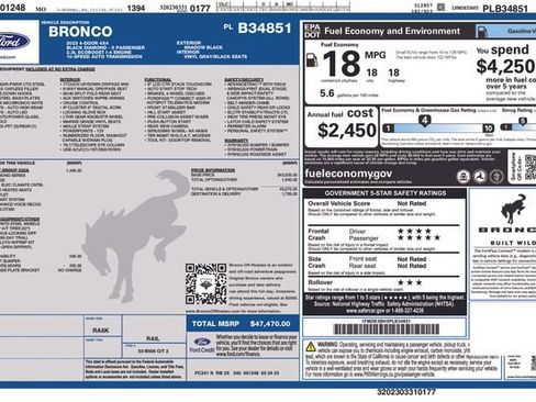 Certified 2023 Ford Bronco Black Diamond image 24