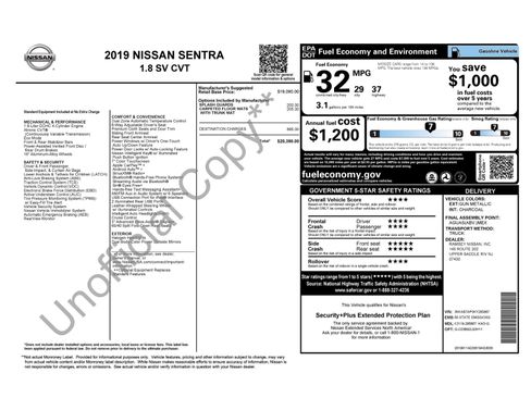 Used 2019 Nissan Sentra SV FWD image 3