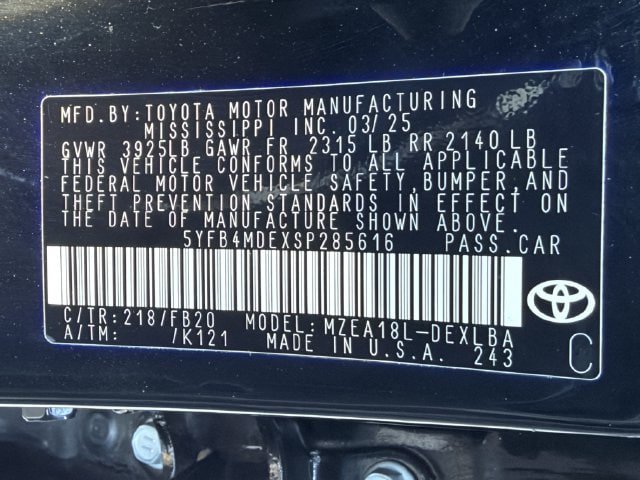 Certified 2025 Toyota Corolla LE FWD image 25