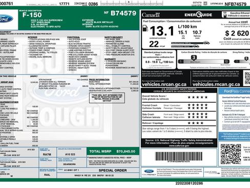 Used 2022 Ford F150 XLT w/ Equipment Group 302A High image 3