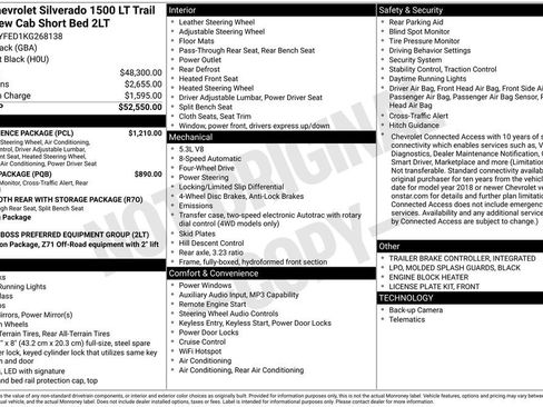 Used 2019 Chevrolet Silverado 1500 LT Trail Boss w/ Convenience Package AWD/4WD image 19