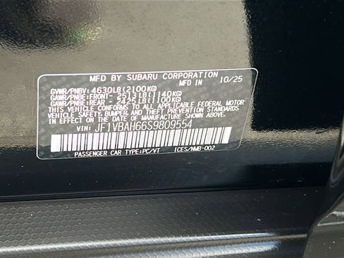 Certified 2025 Subaru WRX Premium AWD/4WD image 31