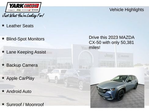 Used 2023 MAZDA CX-50 2.5 S w/ Preferred Plus Pkg AWD/4WD image 7