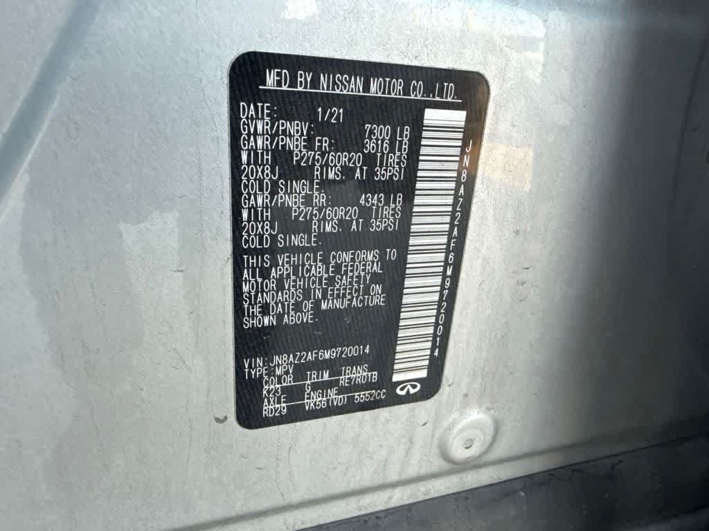 Used 2021 INFINITI QX80 Luxe RWD image 17