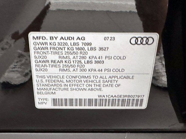 Certified 2024 Audi Q8 e-tron Premium Plus w/ Premium Plus Package AWD/4WD image 33