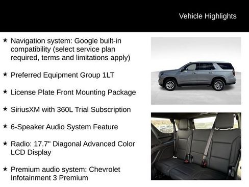 Certified 2025 Chevrolet Tahoe LT AWD/4WD image 11