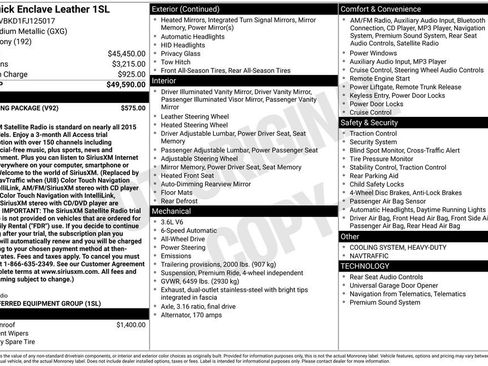 Used 2015 Buick Enclave Leather w/ Trailering Package image 2