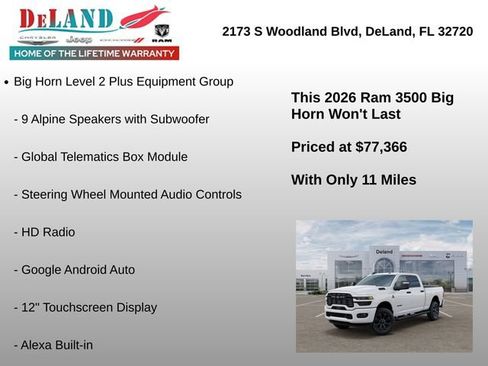 New 2026 RAM 3500 Big Horn AWD/4WD image 32