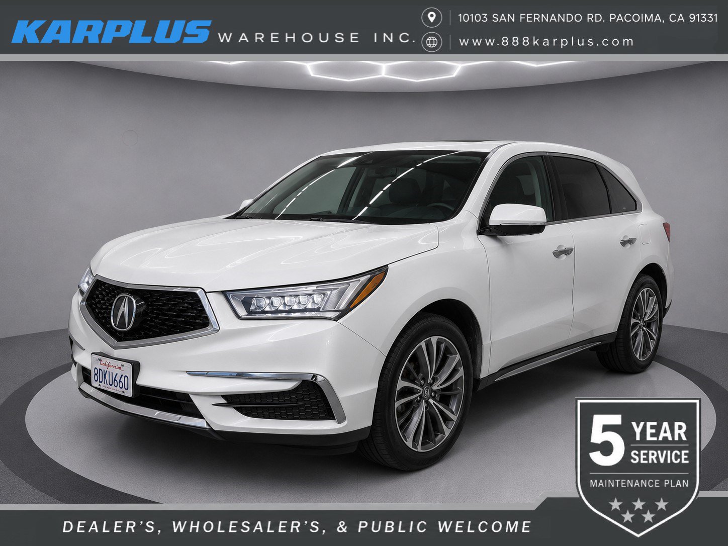 Used 2018 Acura MDX w/ Technology Package AWD/4WD image 1