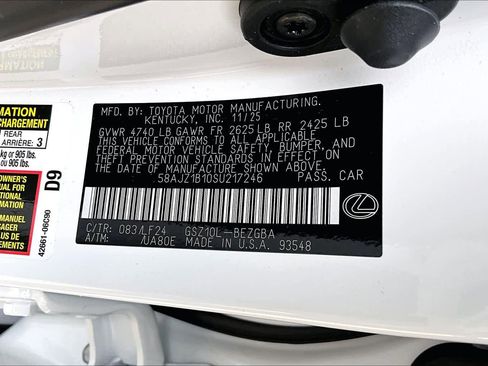 New 2025 Lexus ES 350 F Sport image 22