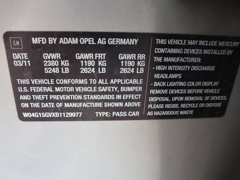 Used 2011 Buick Regal CXL Turbo w/ TO7 Preferred Equipment Group FWD image 43