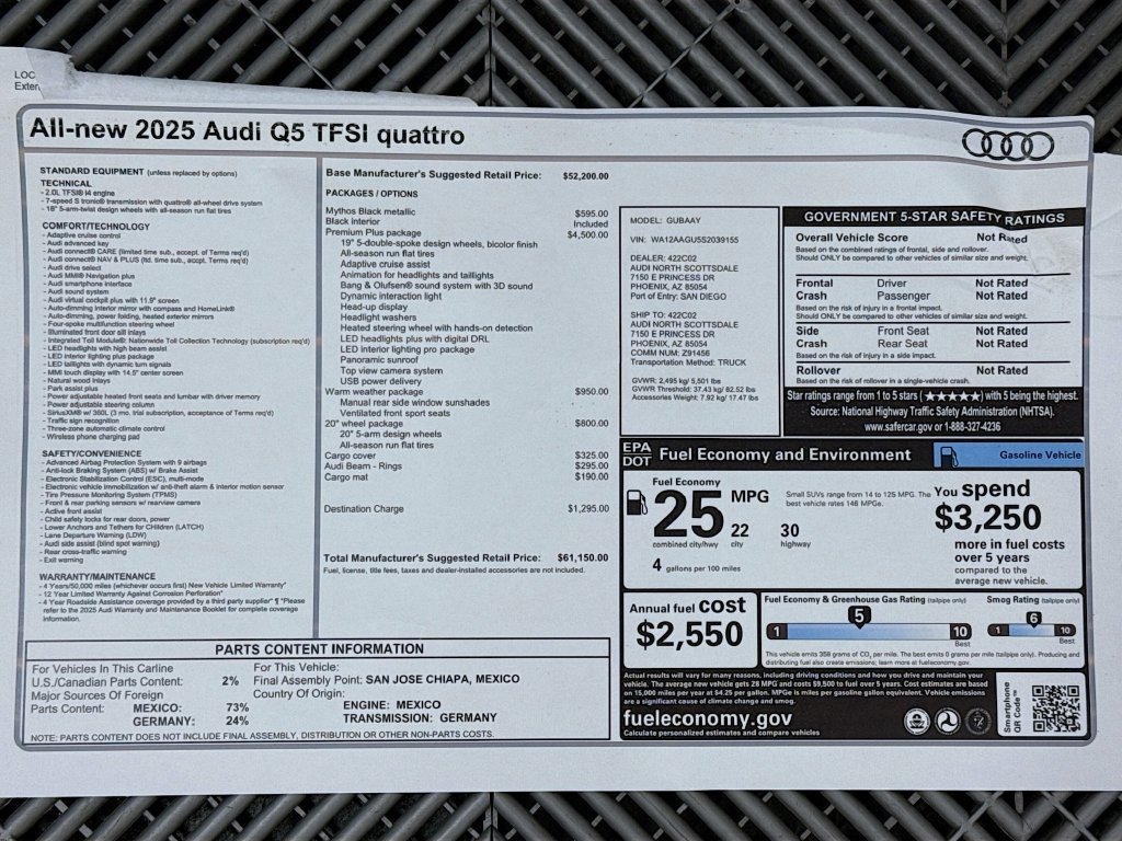 Certified 2025 Audi Q5 Premium Plus w/ Premium Plus AWD/4WD image 9