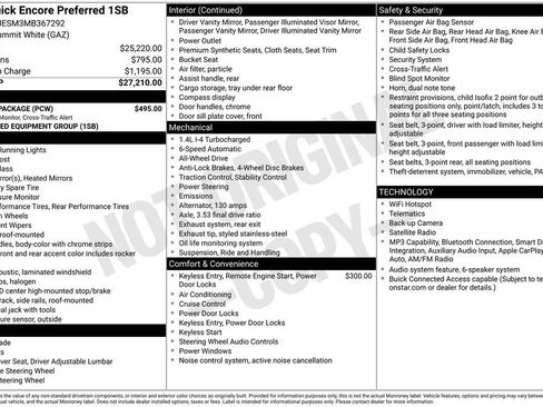 Used 2021 Buick Encore Preferred w/ Safety Package AWD/4WD image 36