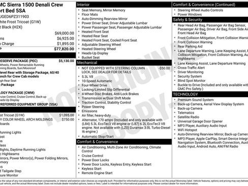 Used 2023 GMC Sierra 1500 Denali w/ Denali Reserve Package AWD/4WD image 5