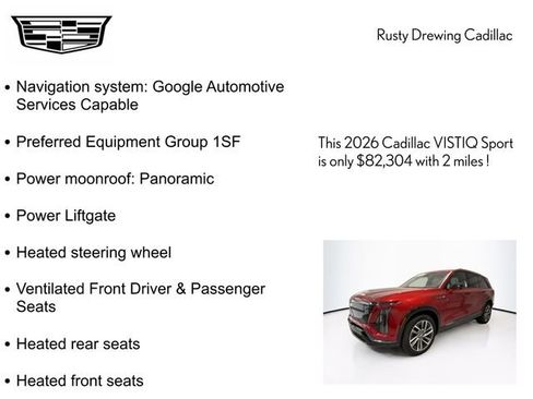 New 2026 Cadillac Vistiq Sport image 4