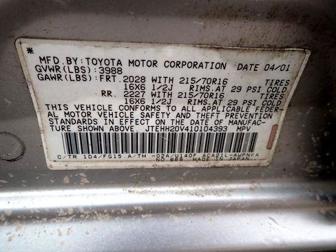 Used 2001 Toyota RAV4 4WD image 39