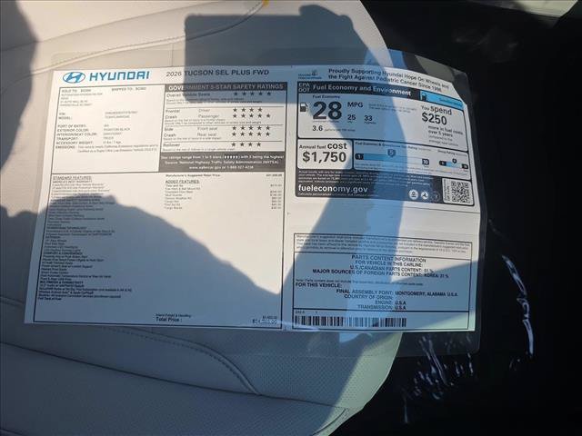 New 2026 Hyundai Tucson SEL Plus w/ Tow & Go Package FWD image 17