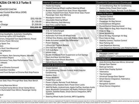 Certified 2025 MAZDA CX-90 3.3 Turbo S w/ Premium Package image 25