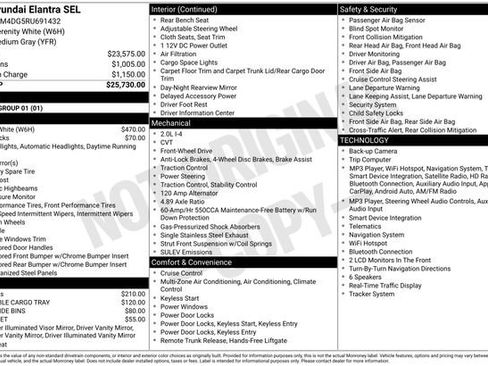 Used 2024 Hyundai Elantra SEL FWD image 20