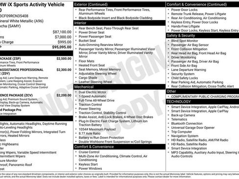 Used 2024 BMW iX xDrive50 w/ Sport Package AWD/4WD image 5