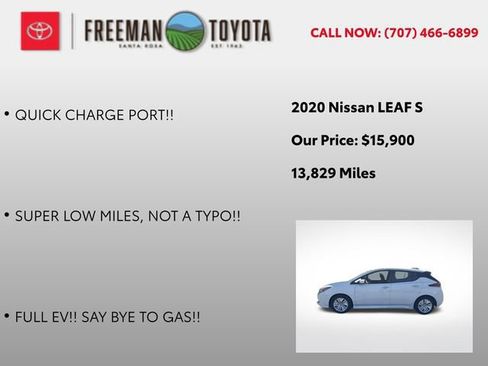 Used 2020 Nissan Leaf S w/ S Charge Package FWD image 9