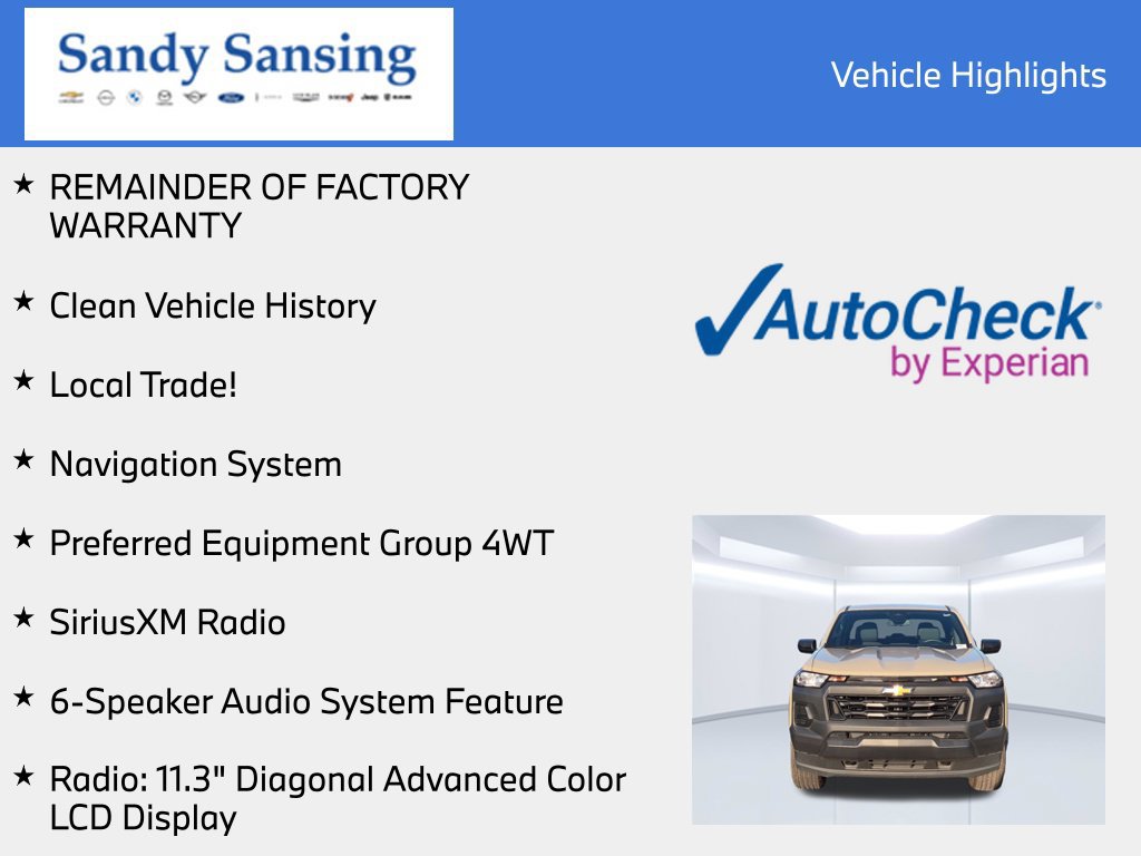 Used 2023 Chevrolet Colorado W/T AWD/4WD image 8