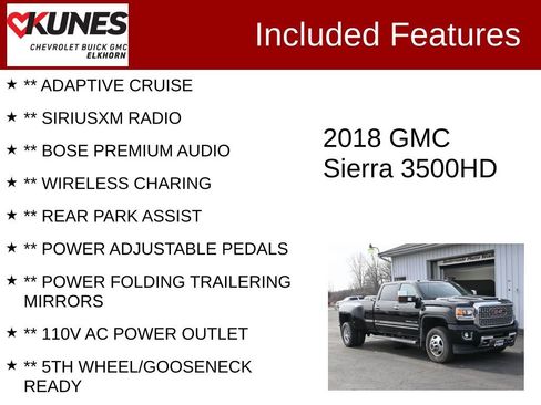 Used 2018 GMC Sierra 3500 Denali w/ Duramax Plus Package image 3