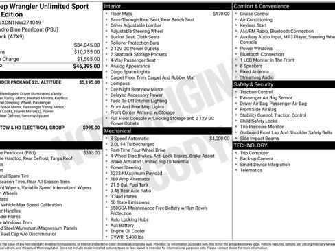 Used 2022 Jeep Wrangler Unlimited Sport image 5