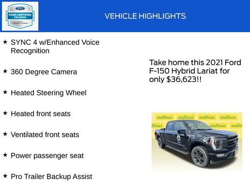Used 2021 Ford F150 Lariat w/ Equipment Group 502A High image 20