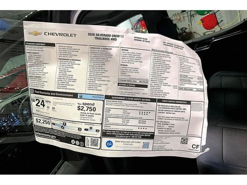 New 2026 Chevrolet Silverado 1500 LT Trail Boss w/ LT Trail Boss Premium Package AWD/4WD image 16