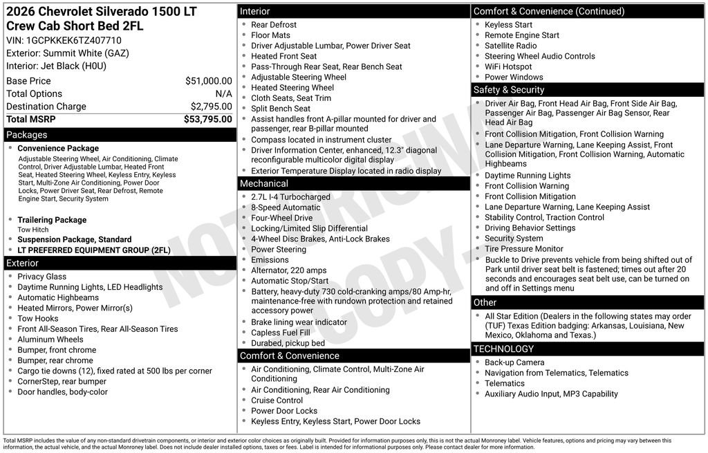 New 2026 Chevrolet Silverado 1500 LT AWD/4WD image 28