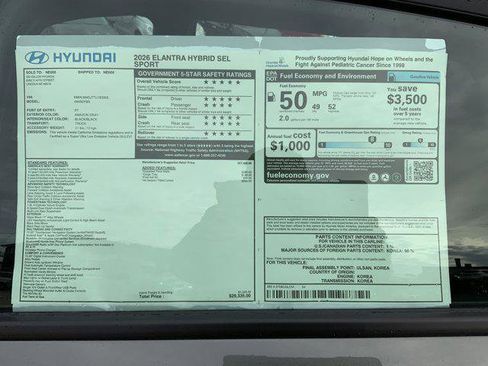 New 2026 Hyundai Elantra Sport image 13