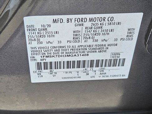 Used 2021 Ford Explorer XLT w/ Equipment Group 202A RWD image 27