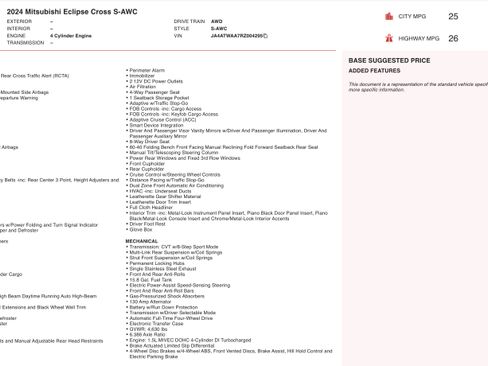 Used 2024 Mitsubishi Eclipse Cross SE image 8