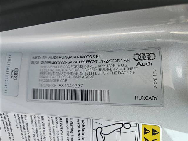 Used 2008 Audi TT 2.0T FWD image 19